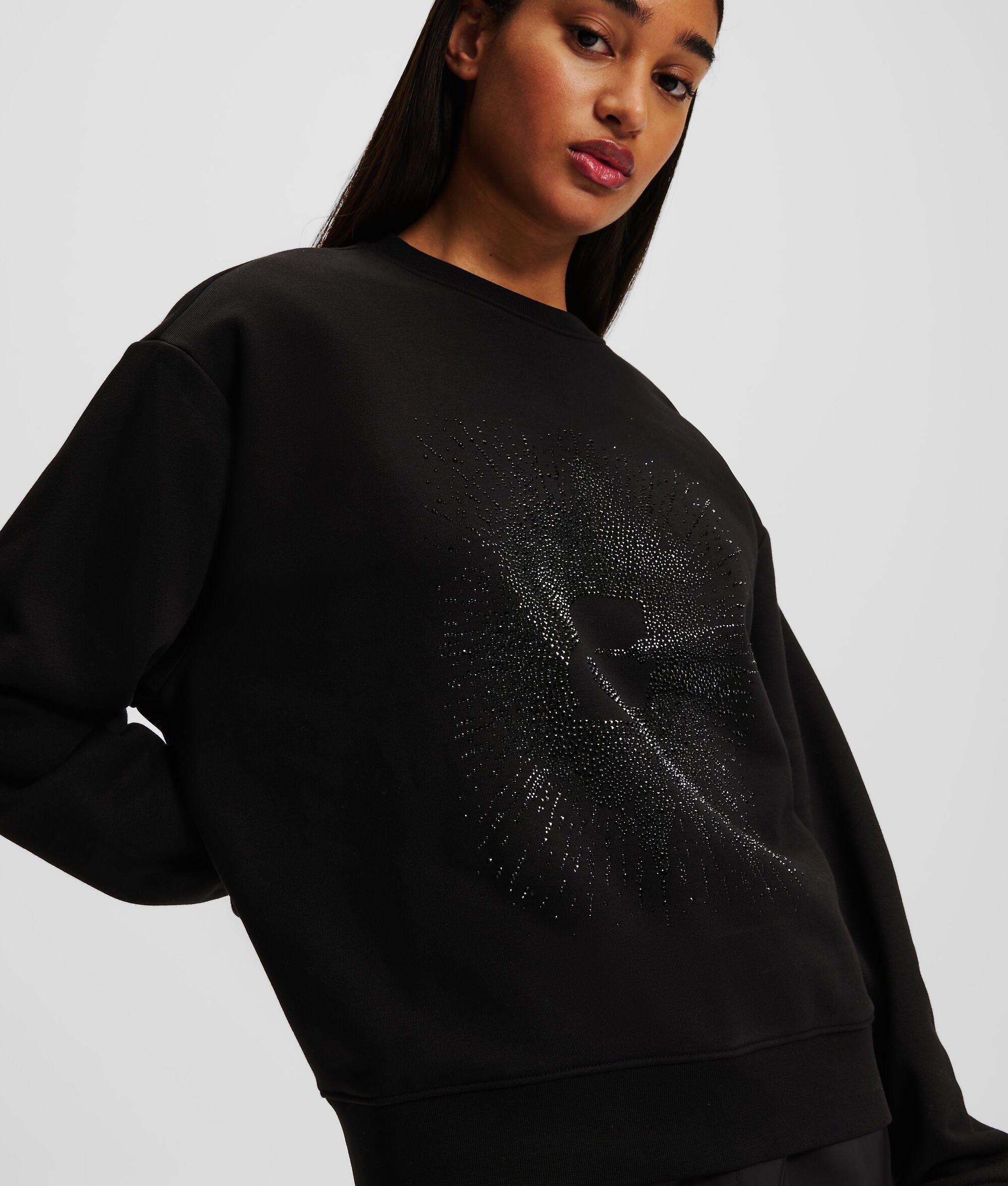 (image for) Stylish KARL KAMEO RHINESTONE SWEATSHIRT